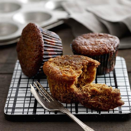 Banan- og kokosmuffins