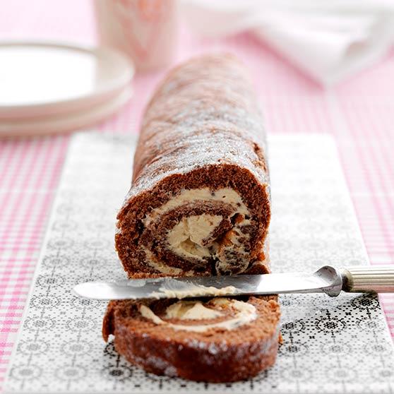Drømmerulle med karamelfyld