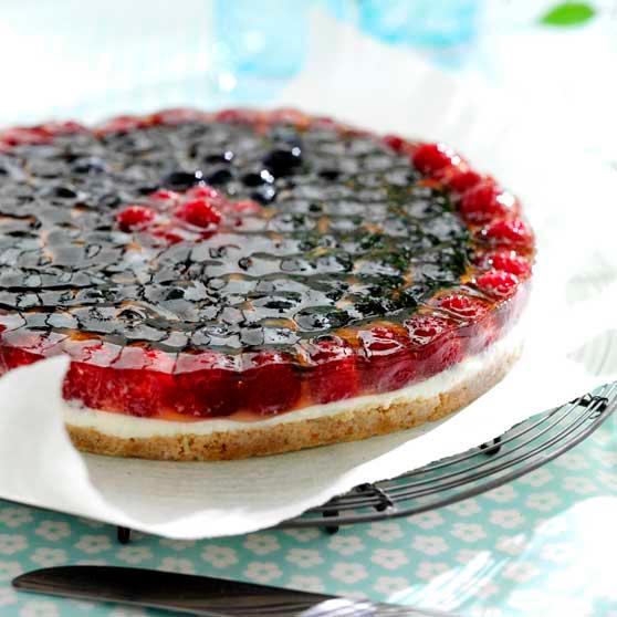 Cheesecake med bærtop