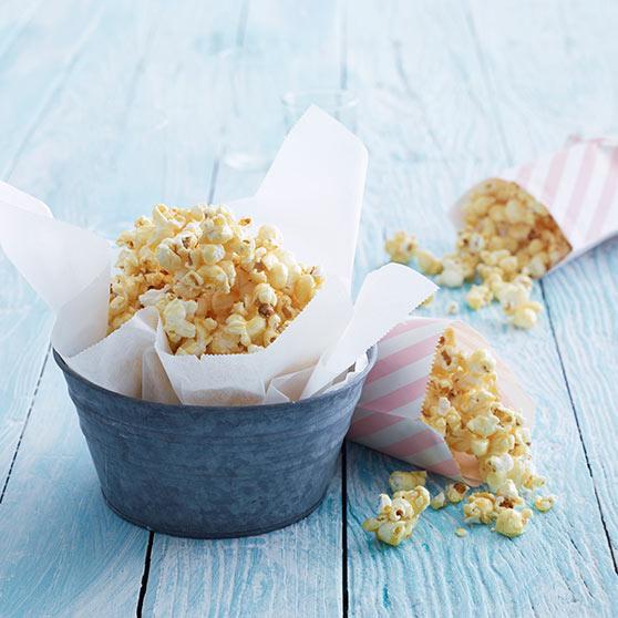 Coconut and caramel popcorn