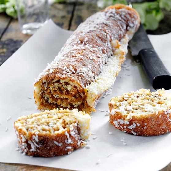 Glutenfri kokosroulade