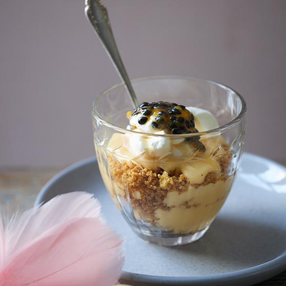 Key passion pie i glas