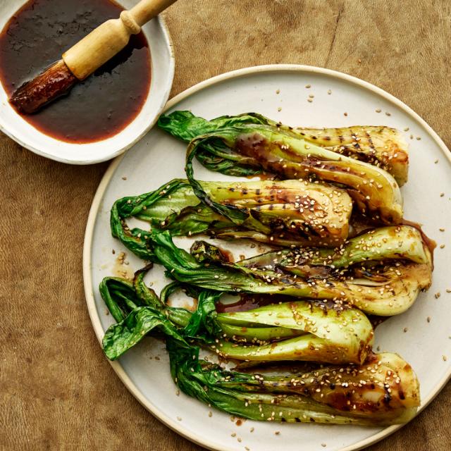 Misoglazed pak choi