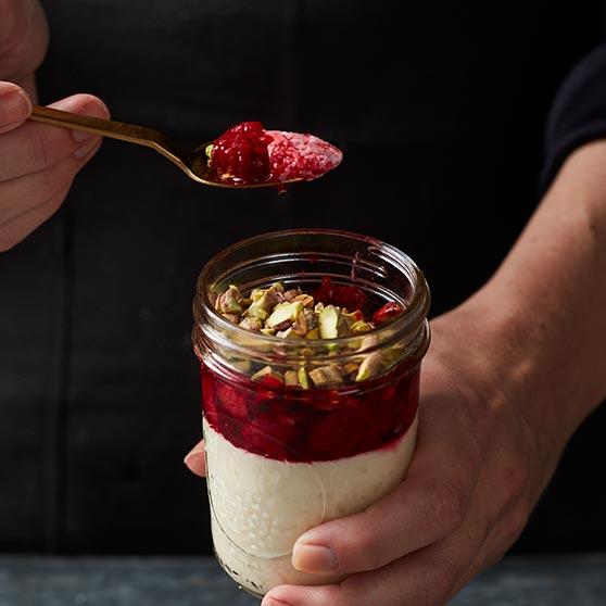 Risengrøds-panna cotta