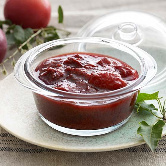 Blommekompot med appelsin