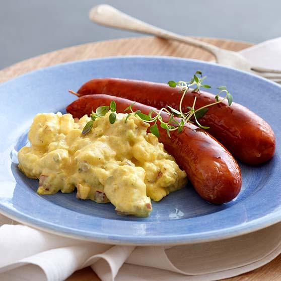 Potato salad with curry