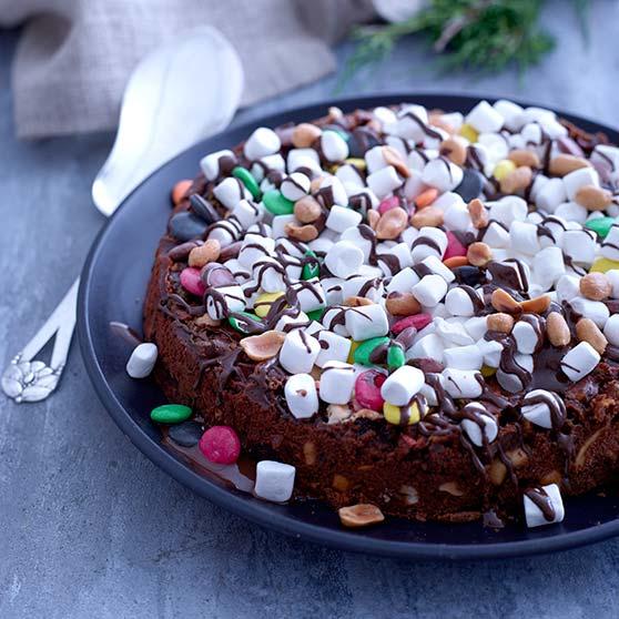 Rocky Road chocolate cake