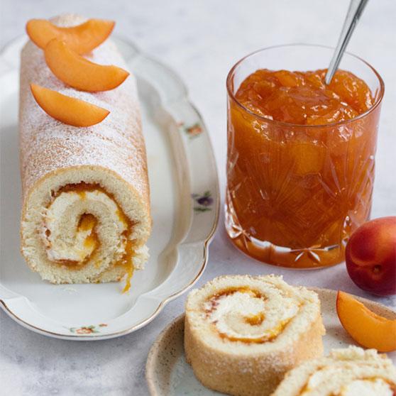 Roulade med abrikossyltetøj