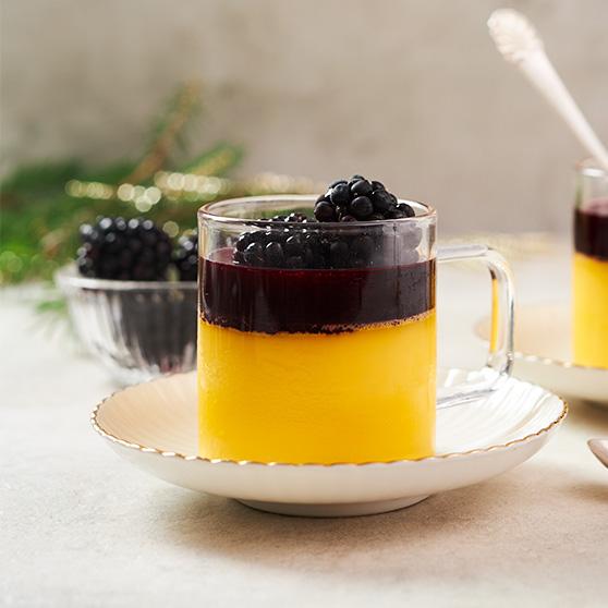 Safran panna cotta