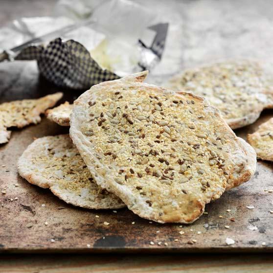 Knækbrød med frø og kerner