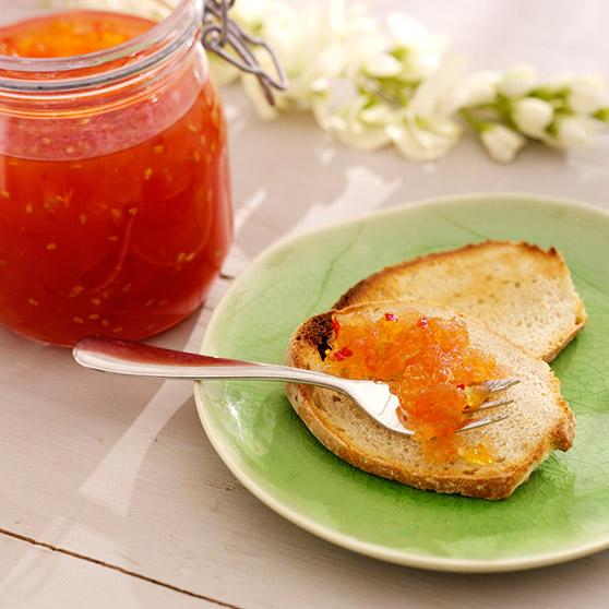 Tomatmarmelade med chili