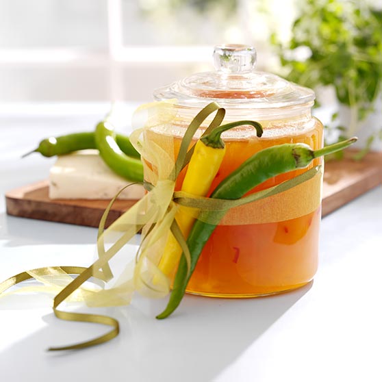 Pæremarmelade med chili og safran